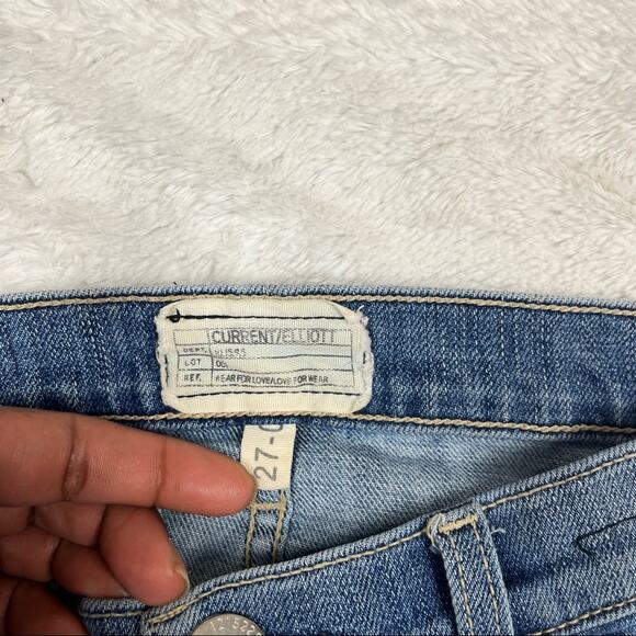 Current/Elliot distressed stiletto ankle skinny jeans - Picture 3 of 9